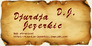 Đurđa Jezerkić vizit kartica